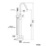 Freestanding Bathtub Faucet with Hand Shower W1533124983
