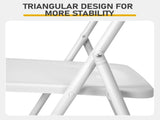 10 Pack Plastic Folding Chairs, Stackable Commercial Chairs, Portable Event Seats Indoor Outdoor for 43466408