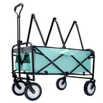 ZUN 360lbs Collapsible Foldable Wagon Cart with strapping system ,Beach Wagon Utility Cart Utility Wagon W2932P234994