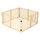Wooden Freestanding Dog Gates for The House,Dog Gates for Doorways, Stairs,Wood Dog Fences Indoor W2641P296693