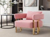 TS Modern decorative chair, living room side chair with gold metal legs, no wheels, suitable for 56063728