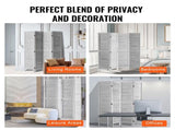 4-Panel Wooden Room Divider, Folding Panels, 66.9*63.8 Inches Partition, Portable Decorative 09500267