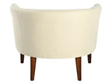 Modern Club Chair with Button-Tufted Back & Tonal Piping Contemporary Upholstered Tub Chair with N767P266718B
