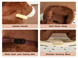 Kids Horse Rocking Horse Ride-On Toy for Toddlers 18-36 Months, Plush Rocker with Horse Sounds, Hand 08256957