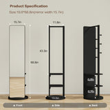 Full-body mirror, solid wood rubber wood glass, 68.8*19.6in Large mirror W2987P225480