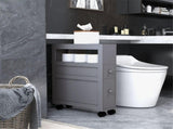 Bathroom Side Storage Cabinet - Gray 61834910