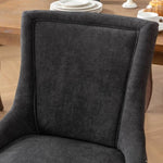 ZUN A&A Furniture, Ultra Side Dining Chair, Thickened fabric chairs with neutrally toned solid wood W1143P154100