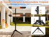 1500W Infrared Heater Outdoor Indoor, 3 Heating Levels IP65 Waterproof with 65584059