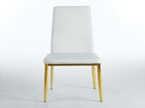chair set of 4,GOLDEN COLOR LEG,WHITE SEAT W234P241305