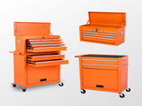 Tool Chest, 8-Drawer Rolling Tool Storage Cabinet with 2 in 1 Detachable Top Tool Box, Liner, 21210052