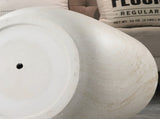 Light Travertine Finish Magnesium Oxide Tapered Side Table 14.57" Top Diameter Round End Table W5351P456856