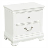Classic Traditional Style 1pc Nightstand Wood White Finish Dovetail Drawers Bed Side Table Bedroom B01146479