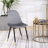 Lassan Contemporary Fabric Dining Chairs, Set of 4, Gray T2574P164529