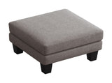 Fabric Ottoman Light Grey W109741864
