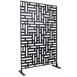 Outdoor & Indoor Privacy Metal Privacy 76" H48" W, Freestanding Decorative Privacy W465P193192