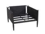 DAWSON OUTDOOR PATIO 2PCS BLACK ALUMINUM CLUB CHAIR N775P247810B