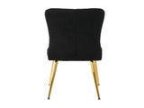 Modern Black teddy wool dining chair, upholstered chair with fabric accent side chair with W210127518