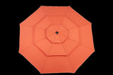 14.8 Ft Double Sided Outdoor Umbrella Rectangular Large with Crank W640P234556