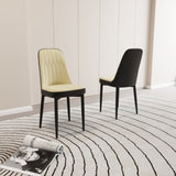 A set of 2 dining chair, modern style chair made of high-quality PU Leather fabric with thick soft 69984328