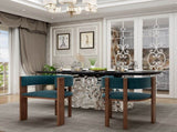 Unique Curved Back Design Wooden Dining Chair with Protective Pad Suitable for Kitchen or Dining T3609P482845