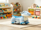 Blue 6V Electric Kids Ride On Animal Toy Tyrannosaurus Dinosaur with Music, Forward Movement for 65871283