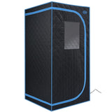Portable Black Full Size Steam Sauna tentPersonal Home Spa, with Steam Generator, Remote Control, W782109843