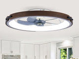 20" Ceiling Fans with Lights Kit and Remote Control, 3000-6500K Dimmable Modern Flush Mount W3596P455298