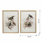 S/2 Bird Framed Print, 19.5x27.5" W2078P205301