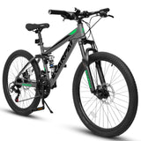 27.5 Inch Full Suspension Mountain Bike, Front and Rear Dual Shock Absorbers, Mechanical Disc 82085132