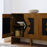 60" Mid Century Modern Sideboard Buffet Cabinet with Storage, TV Media Console, Storage Cabinet with W1801P288502