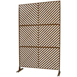 Outdoor & Indoor Privacy Metal Privacy 76" H48" W, Freestanding Decorative Privacy W465P193248