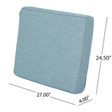 ANTIBES CLUB CHAIR SET, BACK CUSHION AND SEAT CUSHION, TEAL, SET OF 2, N775P270382T