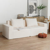 No Installation&Convertible Living room foam sofa chair Loveseat Twin Size with Armrests Removable W2733P183934