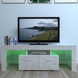Household Decoration LED TV Cabinet with Two Drawers White 29211393