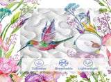 Colorful Bird Flower Design Quilt Set 3 Pieces King Size Soft Warm Bedding Set Include 1 Quilt And 2 15988841