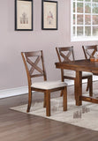 ZUN Set of 2 Side Chairs Natural Brown Finish Solid wood Contemporary Style Kitchen Dining Room B01181967