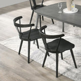2 Pieces Set Dining Side Chair Rustic Modern Farmhouse Design Retro Design Easy to Assembly W2537P211112