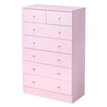 ZUN Modern Simple 7-Drawer Dresser Pink 24822027