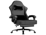 Gaming Chair with Pocket Spring Cushion and Footrest, Ergonomic Computer Chair for Adults, 54842068