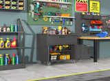 Sturdy and Durable Metal Tool Cabinet for Garage Wheels - Mobile Heavy-Duty Storage Cabinet T2398P223006