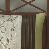 Embroidered 7 Piece Comforter Set Green King B03597124