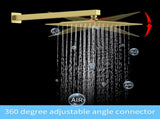Shower System Shower Faucet Combo Set Wall Mounted with 10" Rainfall Shower Head and handheld shower 58135842