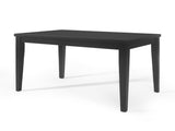 Wood Counter Height Dining Table, Antique Black, 35"D x 59.1"W x 36.5"H N780P503438B