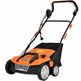 15" Electric Lawn Dethatcher w/ 50L Collection Bag Orange 60331946