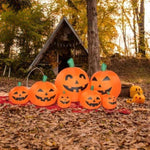 ZUN 7ft Classic 7pcs LED String Lights 7pcs Pumpkin Inflatable Halloween Decoration 97344251