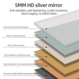 ZUN 56X15inch Wall-mounted round-angle dressing mirror high-quality 5mm silver mirror explosion-proof W2071P197208