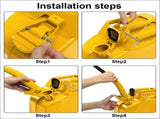 20L US Standard Cold-rolled Plate Petrol Diesel Can Gasoline Bucket with Oil Pipe Yellow 2 Pairs of 72849124