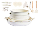 19-Piece Cookware Set, 5 Pots and 2 Lids, Removable Handles, Non-Stick Aluminum Pots and Pans, 91408712