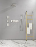 Wall Mounted Waterfall Rain Shower System With 3 Body Sprays & Handheld Shower TH-78109-NS