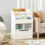 ZUN Kids Shelf Book/Storage Cabinet-White 19517984